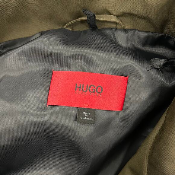 Hugo Boss Green Lonmg Trench Winter Jacket Coat size Xl B5 - Picture 5 of 9